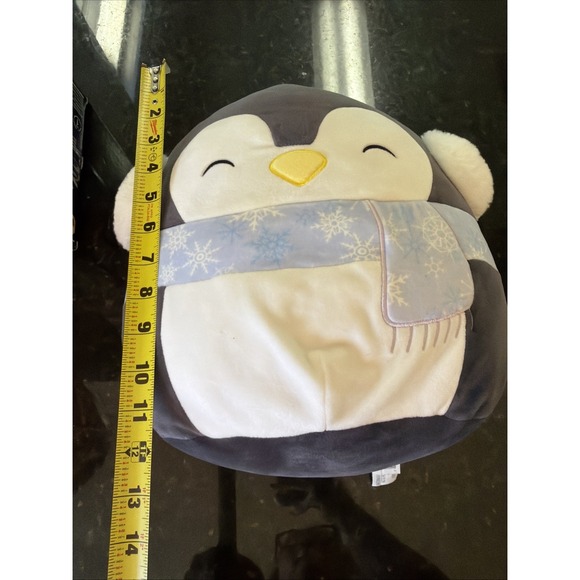 Squishmallows 12" Luna The Penguin with Snowflake Scarf 2021 Stuffed‎ Plushie - Picture 4 of 4